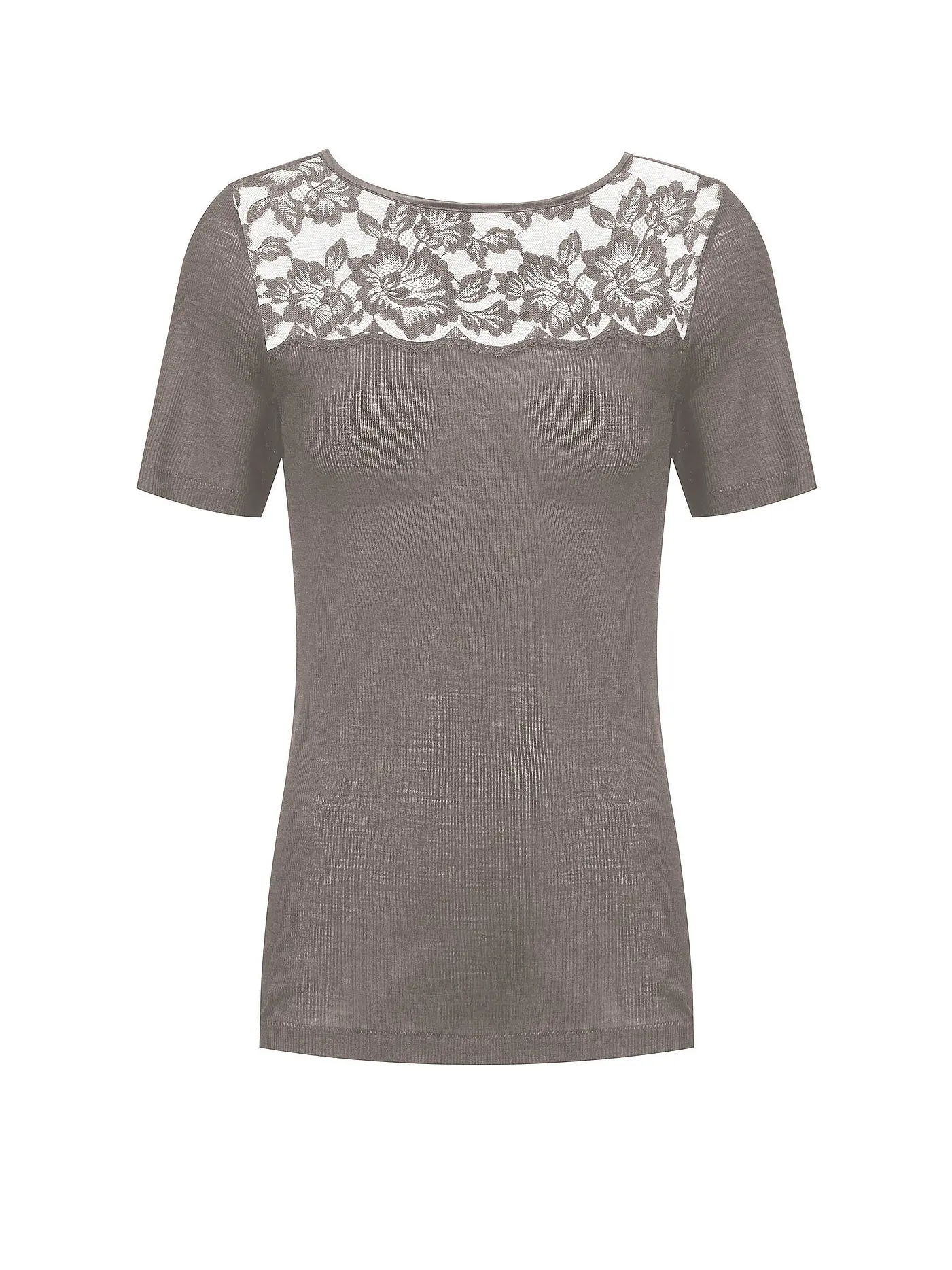 MEY | T-Shirt LOVE | hellbraun